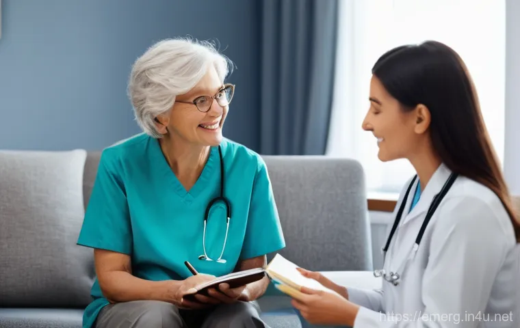 작업치료사의 클리닉 관리 팁 - **Prompt:** A warm and empathetic occupational therapist, a woman in her late 30s with a kind smile ...