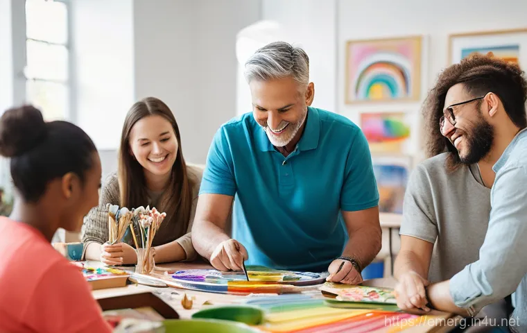 작업치료사의 다양한 직무 사례 - **A joyful scene in a brightly lit therapy room for children.** An occupational therapist, a kind an... 작업치료사의 다양한 직무 사례 - **A joyful scene in a brightly lit therapy room for children.** An occupational therapist, a kind an...